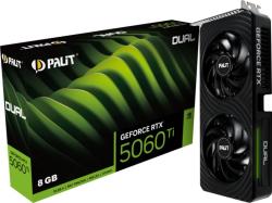 Palit GeForce RTX 5060 Ti Dual 8GB GDDR7 128bit (NE7506T019P1-GB2062D) Videokártya