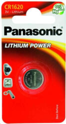 Panasonic Baterie cu litiu PANASONIC (buton) CR-1620EL / 1B 3V (Blister 1buc) (330094,00) Baterii de unica folosinta