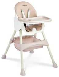 4-Home Caretero Scaun 2in1 Bill roz, 63 x 75 x 92 cm Scaun de masa bebelusi