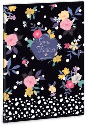 Ars Una kockás füzet A/4-es - Floral Prism (93129381)