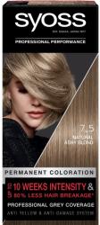 Syoss Color Baseline tartós hajfesték, 7-5 természetes hamvasszőke, 115 ml
