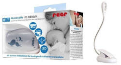 reer LED Lumină de noapte pentru citire hrănire cu clip alb RE-52010