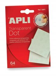 APLI Átlátszó Apli Rögzítő Görgők, Eltávolítható 64 Db (AP12871)