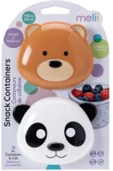 Melii Panda & Bear bébiétel tároló edény készlet, 2 db (14700_M)