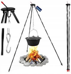 Orion Háromlábú bogrács állvány öntöttvas akasztós grillrács tűzrakóhelyhez (111056)