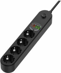 ColorWay 4 Plug + 4 USB 2 m Switch (CW-CHE44PDB)