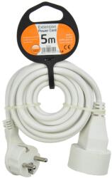 Solight Hosszabbítókábel tengelykapcsoló 1Z - 5m, fehér