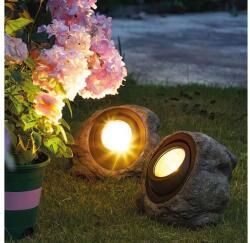 Garden of Eden LED-es kültéri szolár lámpa szikla, kő fehér SMD LED 20x12x16 cm 11389C (11389C)