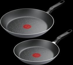 Tefal Serpenyő szett 2 db 24/28 cm tapadásmentes fekete Only Cook B9289202 (B9289202)