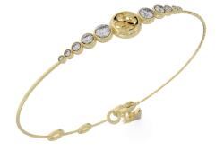 Guess Elegáns, aranyozott karkötő Perfect Illusion JUBB03371JWYG 17-21 cm - L