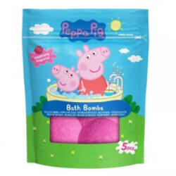 TradeUniverse Peppa malac: Fürdőbomba, 5 x 50 g - málna illatú (8687) (8687)