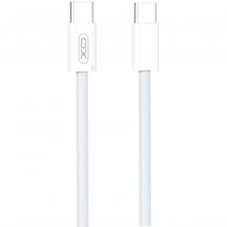 XO Design Cablu Date si Incarcare XO Design USB-C - USB-C NB-Q260A 60W 1m Alb