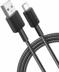 Anker Cablu Date si Incarcare Anker USB-A - USB-C 322 18W 1.8m Negru