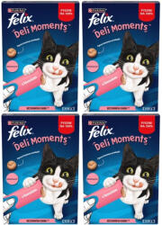 FELIX Deli Moments Snackuri cremoase pentru pisici cu somon 4x(4x10g)