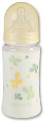 Baby-Nova Пластмасово шише с широко гърло Baby Nova PA - 300 ml, жълто (48000) - ozone