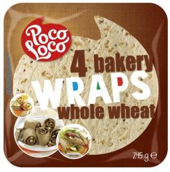 PocoLoco Poco Loco - Teljes kiőrlésű wrap 245 g