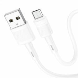 hoco. Cablu Date si Incarcare Hoco USB-A - microUSB X83 Victory 18W 1m Alb