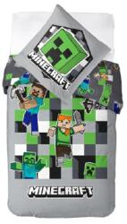 Carbotex Minecraft ágyneműhuzat szett - szürke - 140x200 + 70x90 cm (MC2454196-PP)