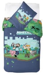 Carbotex Minecraft ágyneműhuzat szett - kék - 140x200 + 70x90 cm (MC2458732-PP)