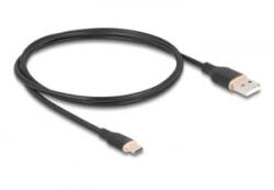 Delock USB 2.0 Type-A - Type-C kábel 1m fekete (81226)