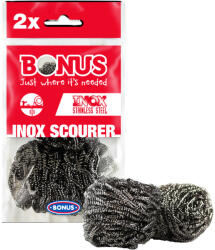 Bonus inox spirál fém dörzsi 2db (B088)