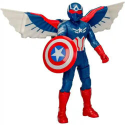 Hasbro Marvel Amerika Kapitány: Szép új világ - Amerika kapitány interaktív szárnyas akciófigura 26cm, Captain America (F9298) - jatekbirodalom