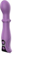 Mokko Toys Vibrator Wish, Ecran LCD, 27 Moduri Stimulatoare, Silicon, USB Magnetic, Mov, 18 cm, Mokko Toys Vibrator