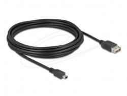 Delock EASY USB 2.0 Mini - Type-A átalakító kábel 5m fekete (81527)