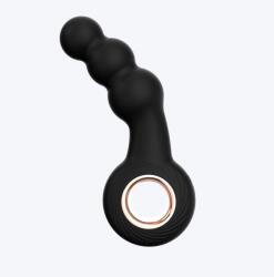 Guilty Toys Vibrator Anal Max, 12 Moduri Vibratii, Silicon, USB, Negru, 14.8 cm, Guilty Toys