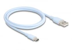 Delock USB 2.0 Type-A - Type-C kábel 1m kék (81222)
