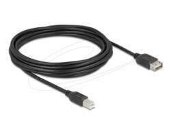 Delock EASY USB 2.0 Type-B - Type-A átalakító kábel 5m fekete (81533)