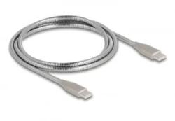 Delock USB 2.0 Type-C kábel PD3.0 60W 1m ezüst (81259)