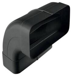 Elica - lapos csatorna sarok - függőleges fekete 227x94 mm (KIT0121005)