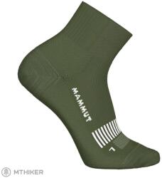 Mammut túrázáshoz való, teljes párnázású negyedzokni, zöld (EU 42-44)