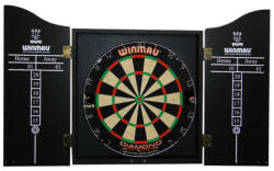 Winmau Set profesional darts Winmau, tinta, cabinet, 2 set sageti, negru (WI5000B)