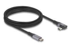 Delock USB 20 Gbps Type-C kábel PD3.1 240W 2m fekete (81132)