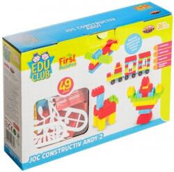Burak Toys Joc Constructiv Andy 2 EDU CLUB, 49 piese, Burak Toys 1003316