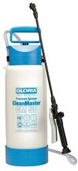 GLORIA Pulverizator sub presiune Gloria CleanMaster cm 50 | Pulverizator de curatare de 5 L | Pentru acizi, alcalii, detergenti cu pH 2-12 | Incl. lance de prelungire de 0, 5 m | Pentru curatarea cladirilor