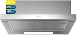 Cecotec Hota telescopica Cecotec 60 cm Bolero Flux TLM 606500 Inox A. Motor 165W, Aspiratie 650m3/h, Control mecanic, 2 niveluri de putere, filtru de lumina si carbon, finisaj inox (02862) Hota