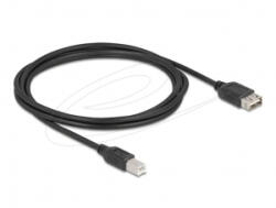 Delock EASY USB 2.0 Type-B - Type-A átalakító kábel 2m fekete (81531)