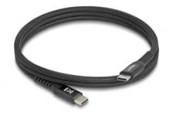 Delock USB 2.0 Type-C kábel PD3.0 60W 1m fekete (81119)