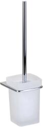 kielle Vega - Perie de toaletă cu suport, montare pe perete, sticlă mată/crom 40518000 (40518000)
