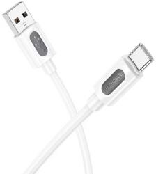 BOROFONE Cablu de date Borofone BX114, USB-A male - USB-C male, 1 m, White (6941991116896) - flax