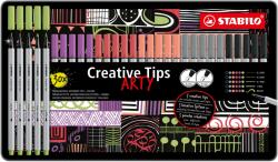 STABILO Flictoll STABILO Cretive Tips Arty Pasztell fémdobozos 30 darabos (SW89306220)