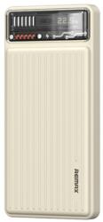 REMAX Remax® Powerbank, 10000mAh, külső akkumulátor, 22.5W gyorstöltés (USB-A + USB-C), Quick Charge, bézs (TB2750_RPP616)