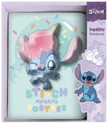Stitch Squishy 3D Stitch B6 jegyzetfüzet, zöld (75231PTR)