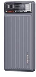 REMAX Remax® Powerbank, 10000mAh, külső akkumulátor, 22.5W gyorstöltés (USB-A + USB-C), Quick Charge, szürke (TB2750_RPP6161)