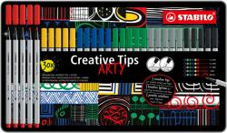 STABILO Flictoll STABILO Cretive Tips Arty Classic fémdobozos 30 darabos (SW89306120)