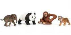 Schleich 4 db Schleich figurából álló készlet, vadon élő állatok, ázsiai állatok