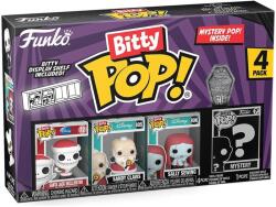 Funko 4 db Funko Bitty POP figurás készlet! Disney The Nightmare Before Christmas 30. Santa Jack, Sandy Claws, Sally Sewing, meglepetésfigura